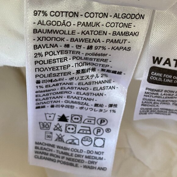 Levi’s Ribcage Straight Ankle White Jeans Button Fly Boho Coastal Vacation Sz 28 - Picture 16 of 16